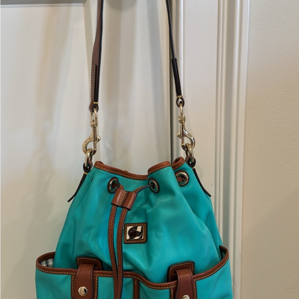 Dooney & Bourke Turquoise and Brown Women's Bag